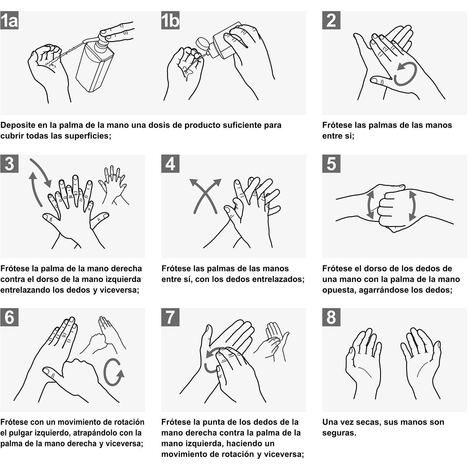 como desinfectar las manos